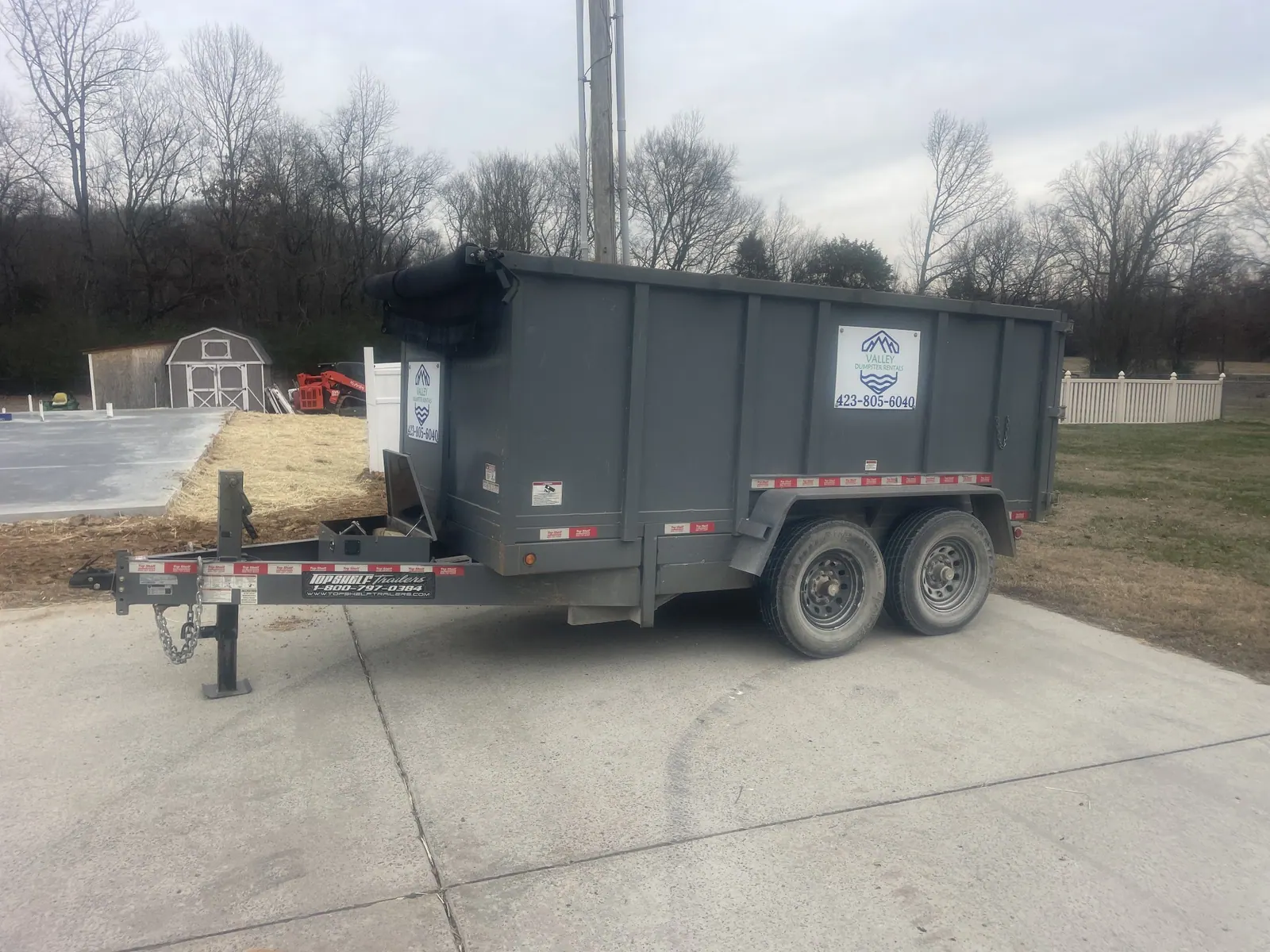 Valley Dumpster Rentals job-site photo
