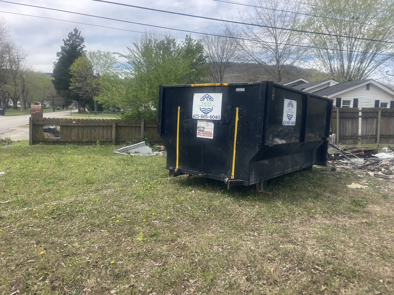 Valley Dumpster Rentals actual job-site photo 8