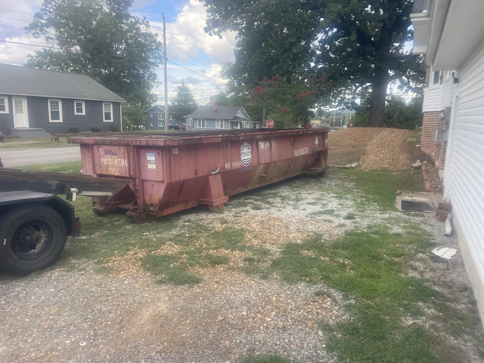 Valley Dumpster Rentals actual job-site photo 16